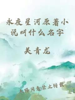 永夜星河原著小说叫什么名字