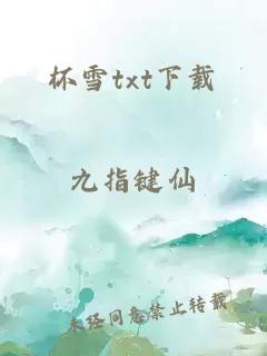 杯雪txt下载