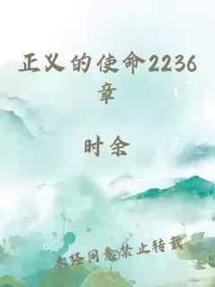 正义的使命2236章